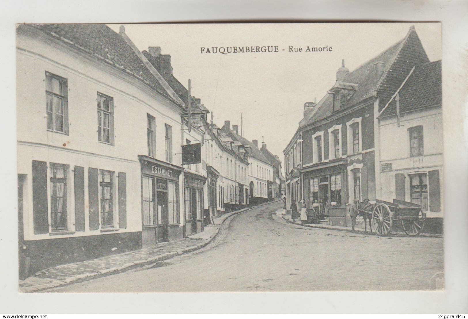 CPSM FAUQUEMBERGUES (Pas De Calais) - Rue Amoric - Fauquembergues