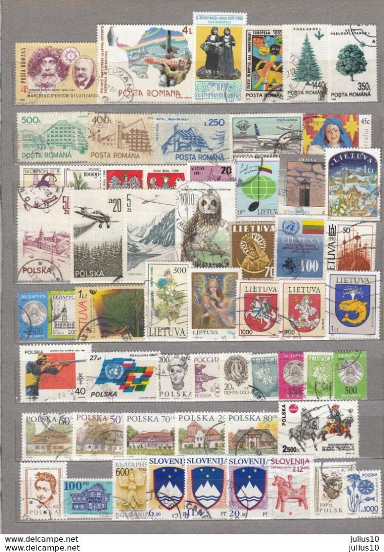 WORLD MONDE Used Obliteres Gestempelt (o) Different Stamps Lot #V54 - Mezclas (max 999 Sellos)
