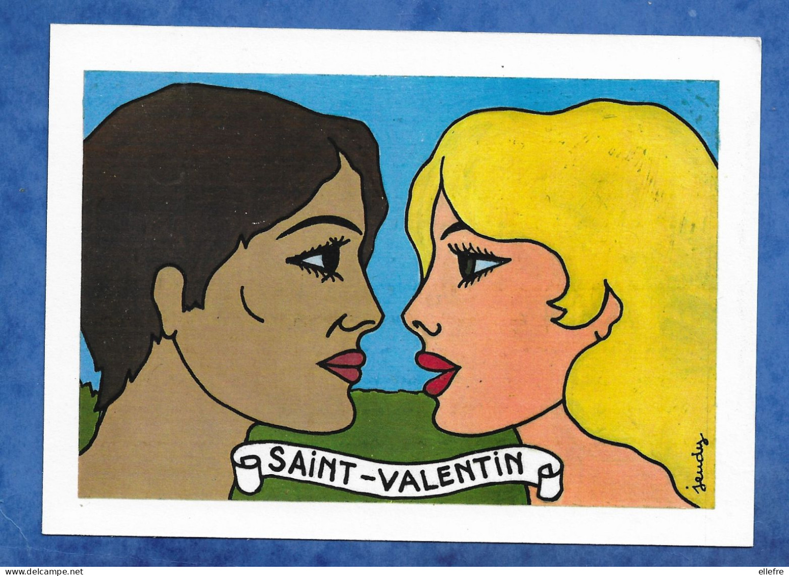 CPM Illustrateur Bernard JEUDY - SAINT VALENTIN 1988 1er Salon De L' Amour - Copieur Couleur Canon - Jeudy