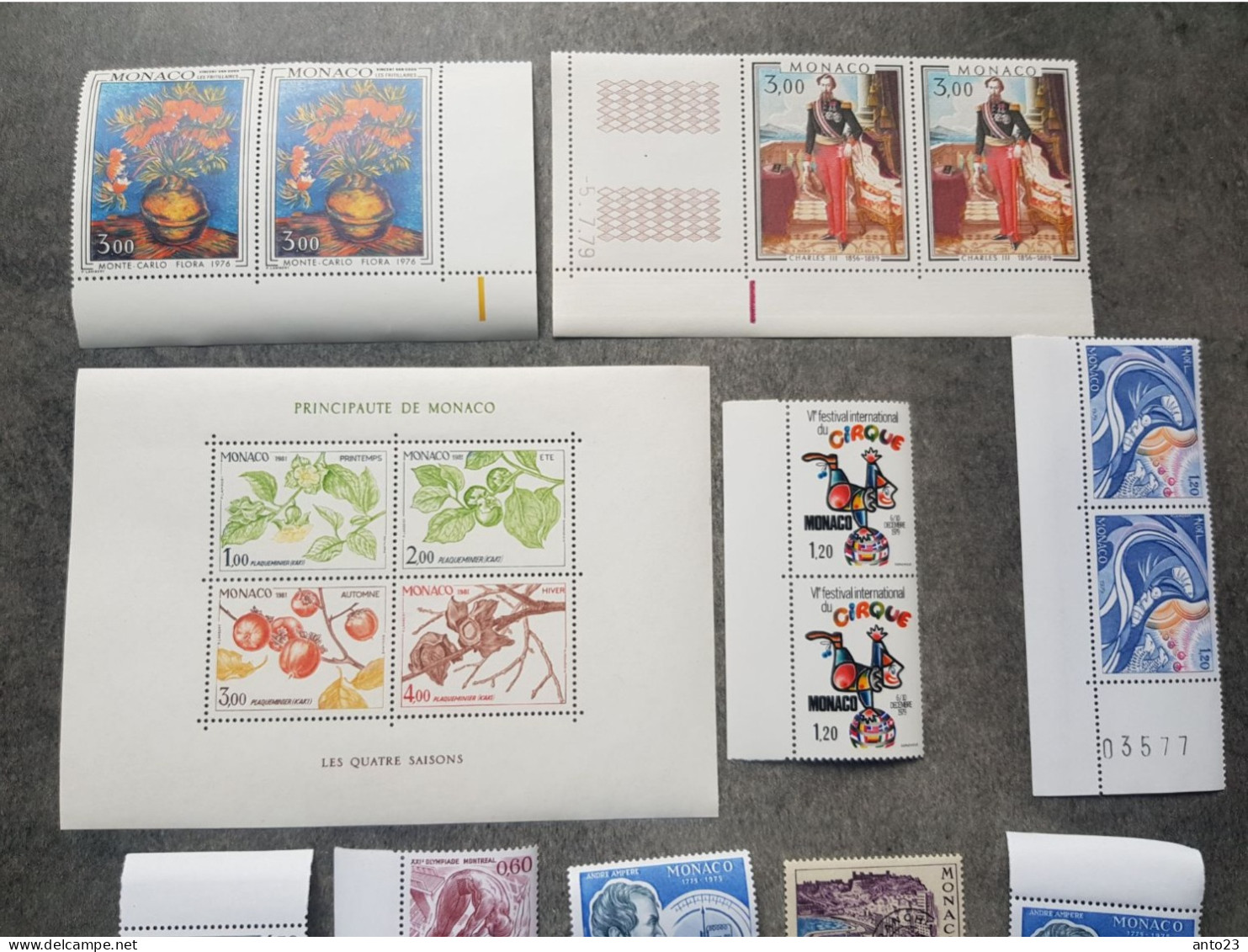 TIMBRE DE MONACO NEUF BLOC LUXE MNH ** - Collections, Lots & Séries