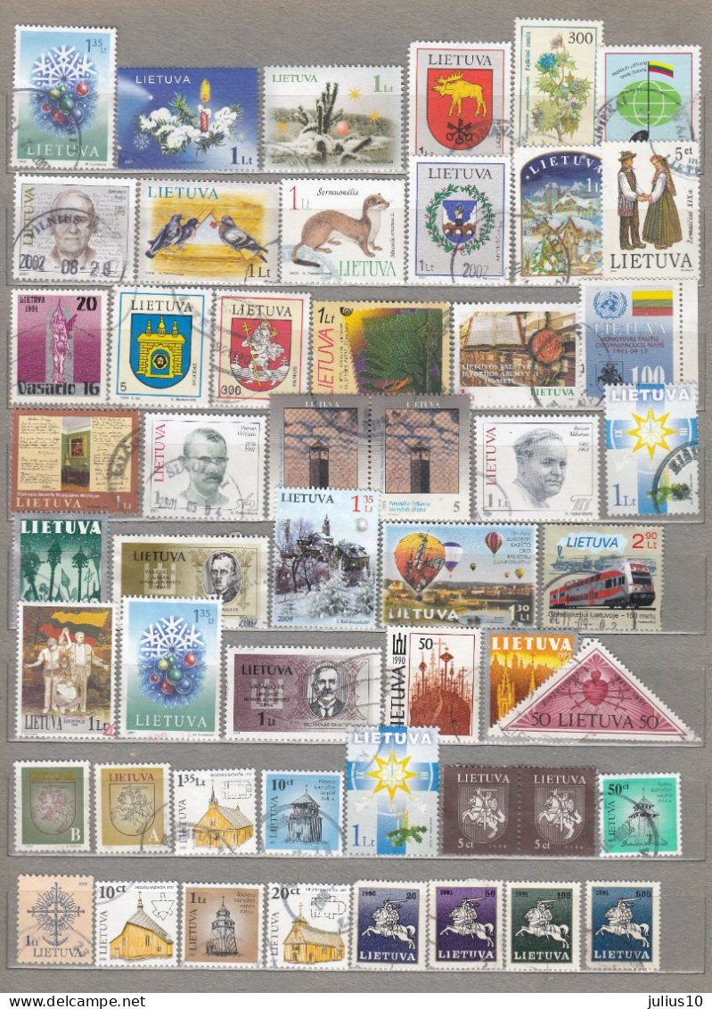 LITHUANIA BALTIC STATES Different Used (o) Stamps Collection #32428 - Mezclas (max 999 Sellos)