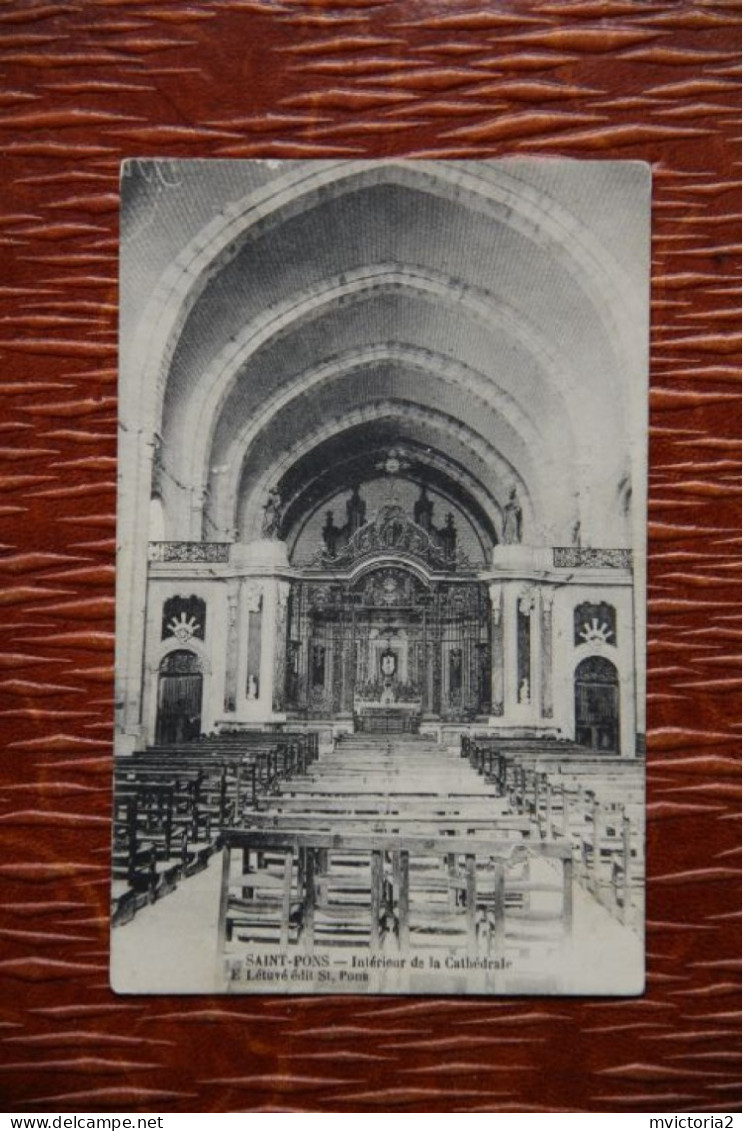 34 - ST PONS : Intérieur De La Cathédrale - Saint-Pons-de-Thomières