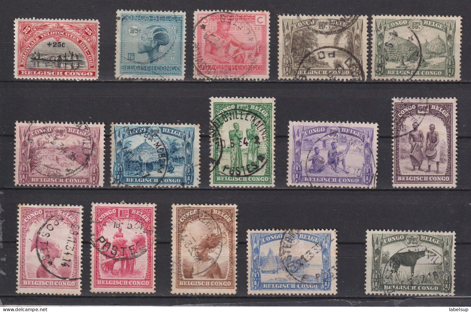 Timbres Oblitérés Du Congo Belge De Différentes Années - Unused Stamps