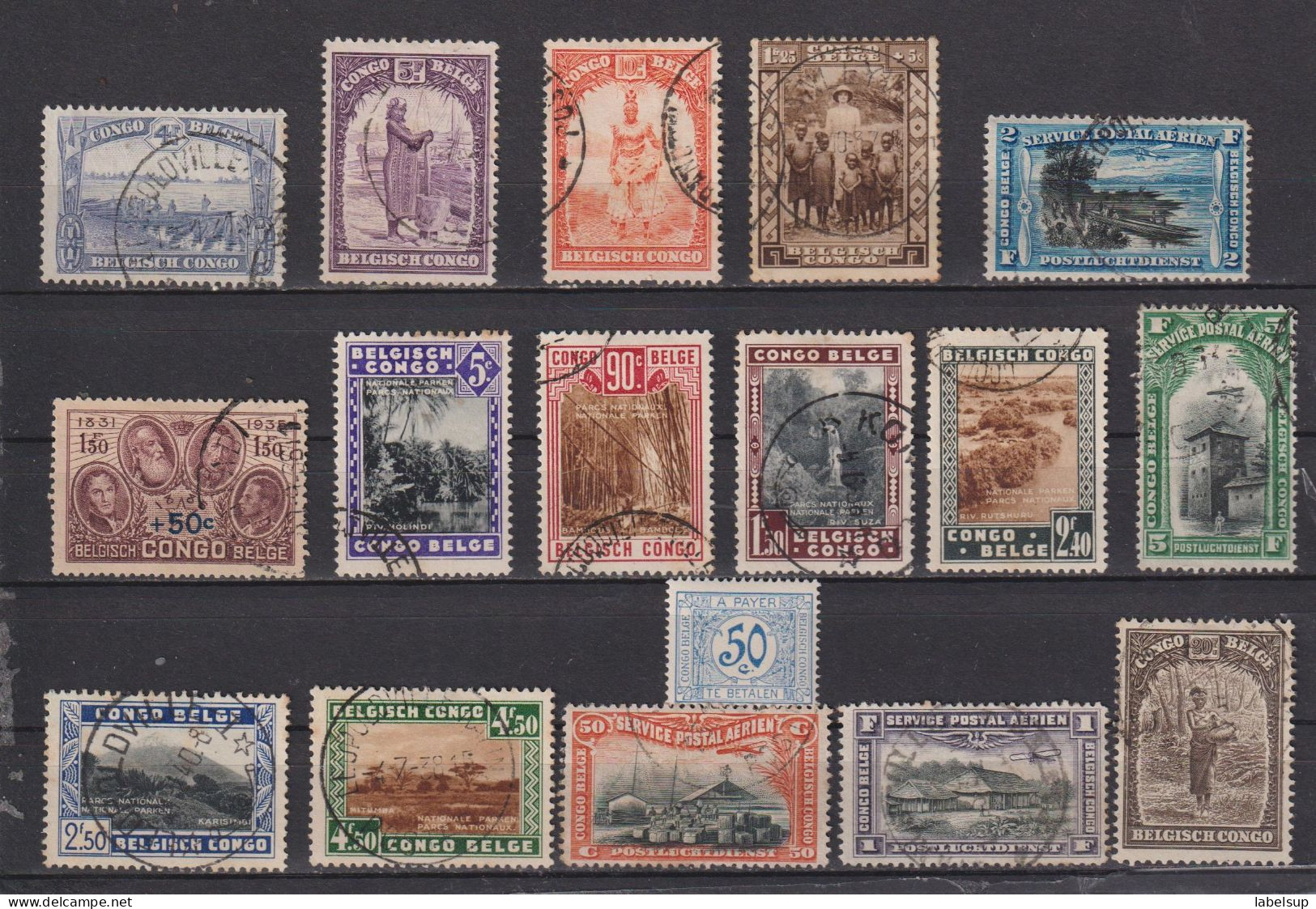 Timbres Oblitérés Du Congo Belge De Différentes Années - Unused Stamps