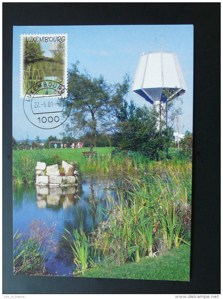 Carte Maximum Card Chateau D'eau Europa Luxembourg 2001 - 2001