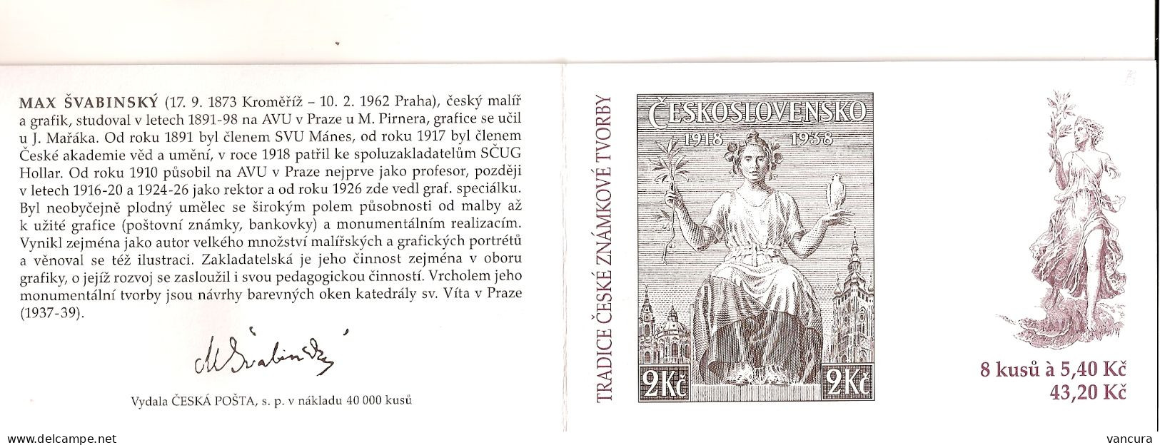 ** Booklet 313 Traditions Of The Czech Stamp Design 2002 - Nuovi