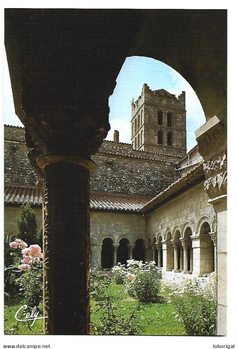 LE CLOITRE.- CATHÉDRALE.-  ELNE / LANGUEDOC - ( FRANCIA ) - Roussillon