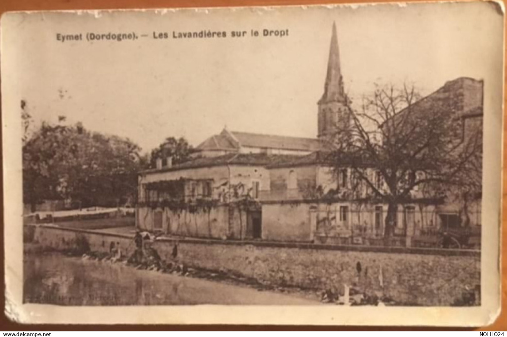 Cpa 24  Eymet Les Lavandières Sur Le Dropt, Animée, écrite En 1918?, éd Beyne Mercerie - Eymet