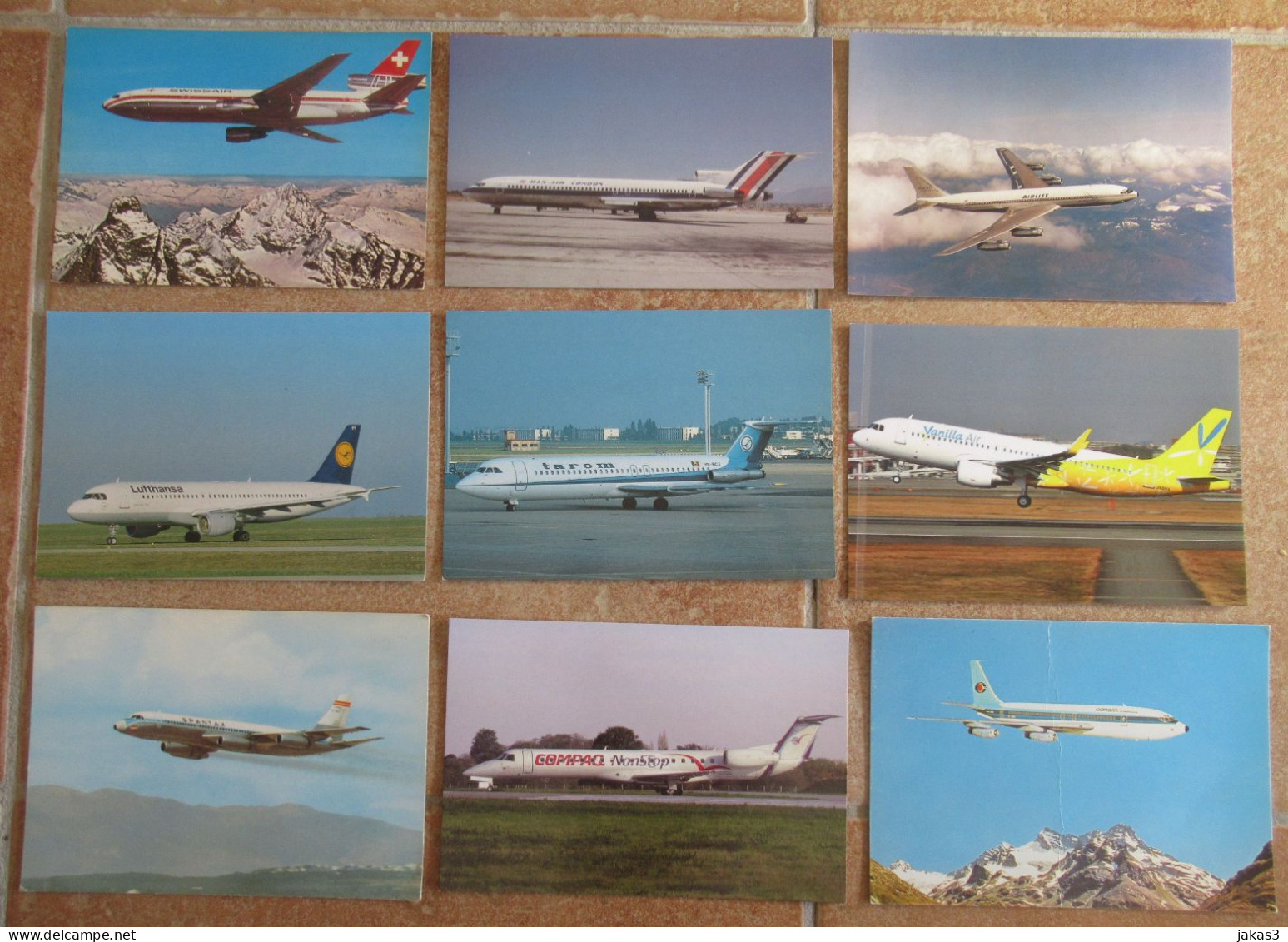 JOLI LOT DE 9 CARTES POSTALES SUR L AVIATION - Sammlungen & Sammellose