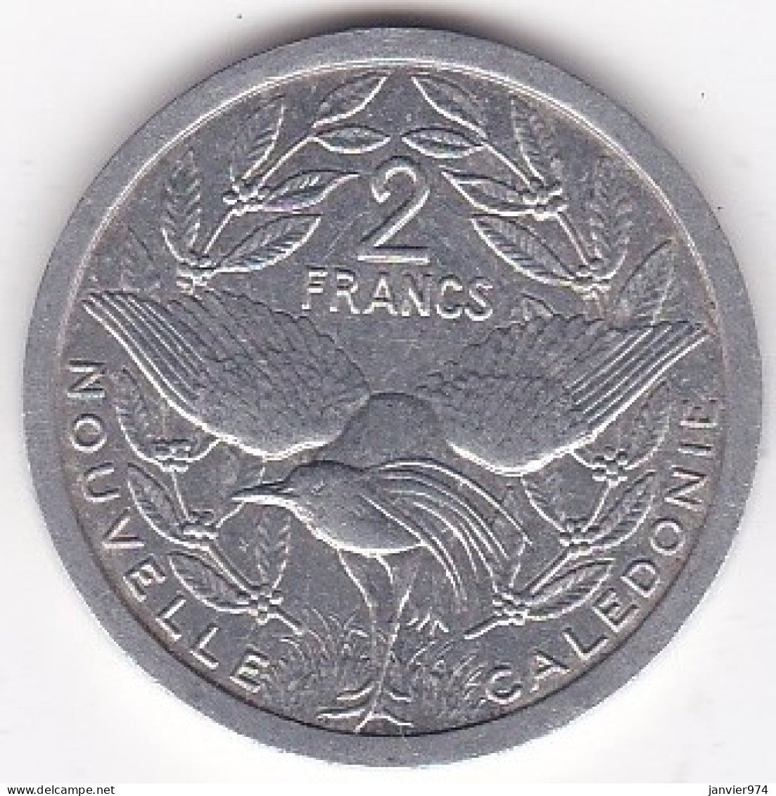 Nouvelle-Calédonie . 2 Francs 1990, En Aluminium, , Lec# 66  - Neu-Kaledonien