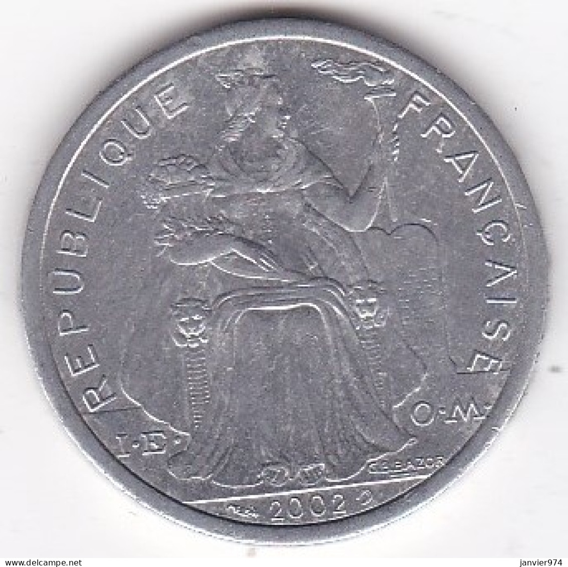 Nouvelle-Calédonie . 2 Francs 2002, En Aluminium, , Lec# 68g - Nieuw-Caledonië