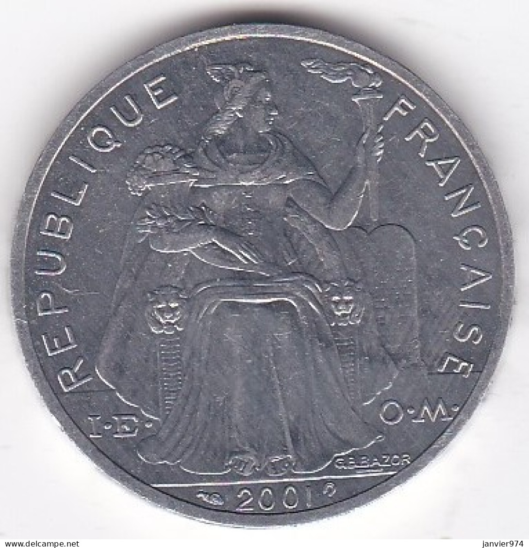 Nouvelle-Calédonie . 5 Francs 2001, En Aluminium, , Lec# 81f - Nuova Caledonia