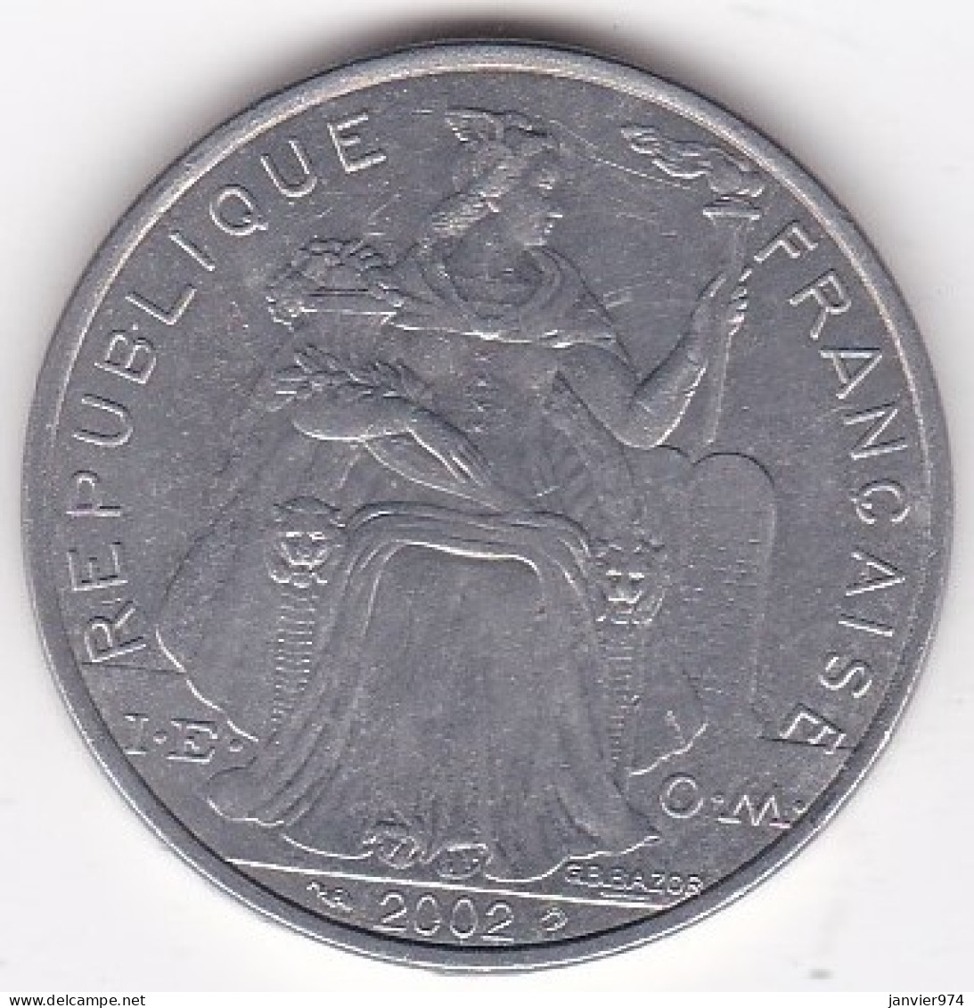 Nouvelle-Calédonie . 5 Francs 2002, En Aluminium, , Lec# 81g - Neu-Kaledonien