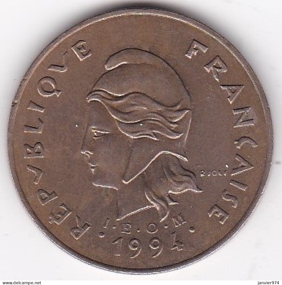 Nouvelle-Calédonie . 100 Francs 1994 . En Cupro Nickel Aluminium, Lec# 138 - Nouvelle-Calédonie