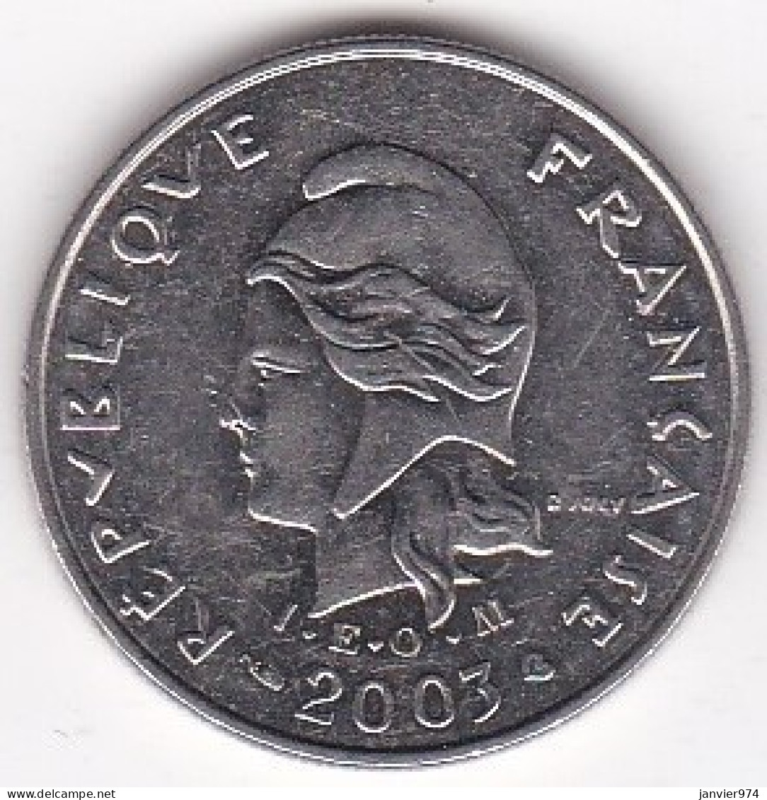 Nouvelle-Calédonie. 10 Francs 2003. En Nickel, Lec# 99h - Nouvelle-Calédonie