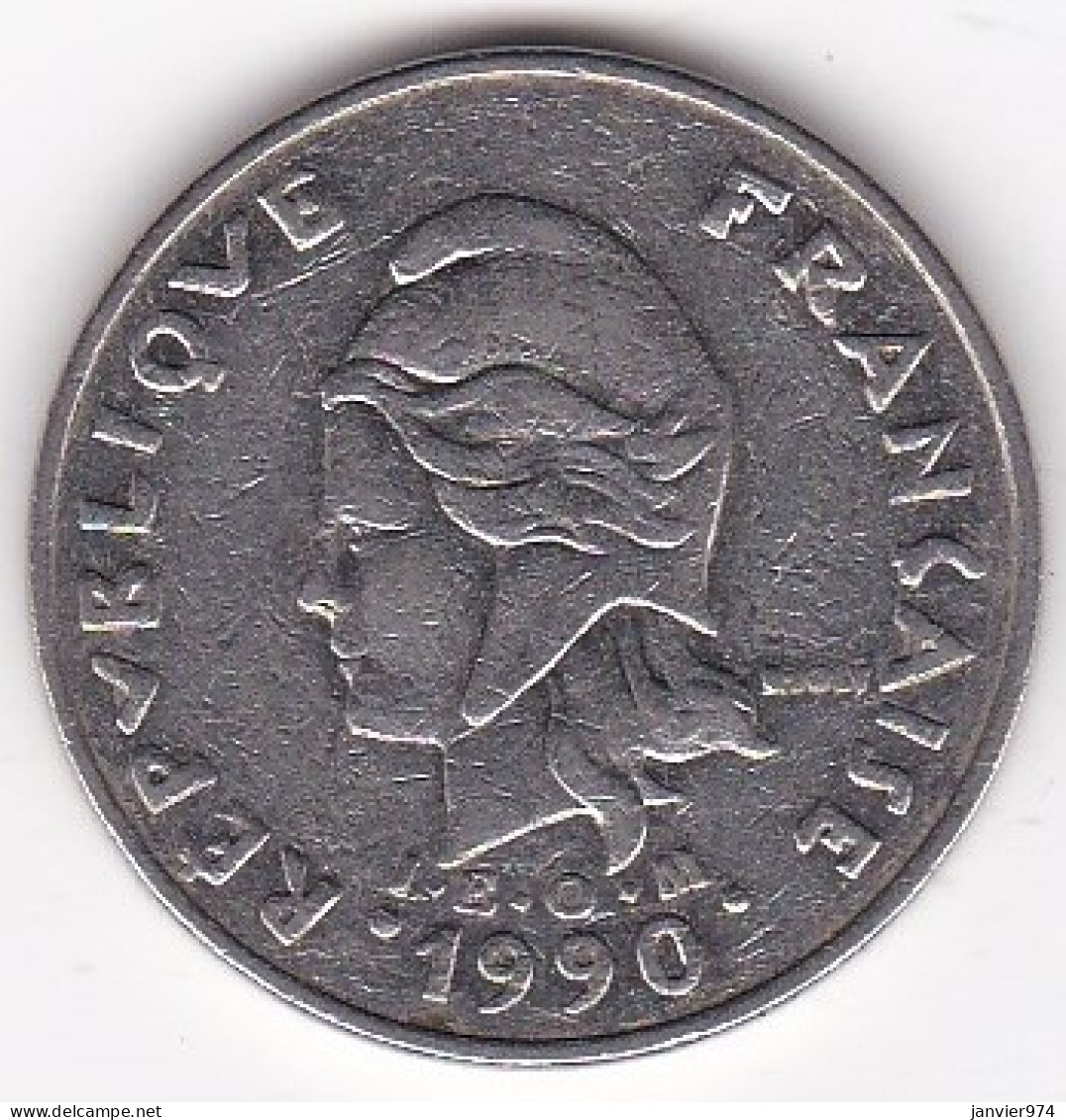 Nouvelle-Calédonie. 20 Francs 1990. En Nickel, Lec# 113 - Neu-Kaledonien