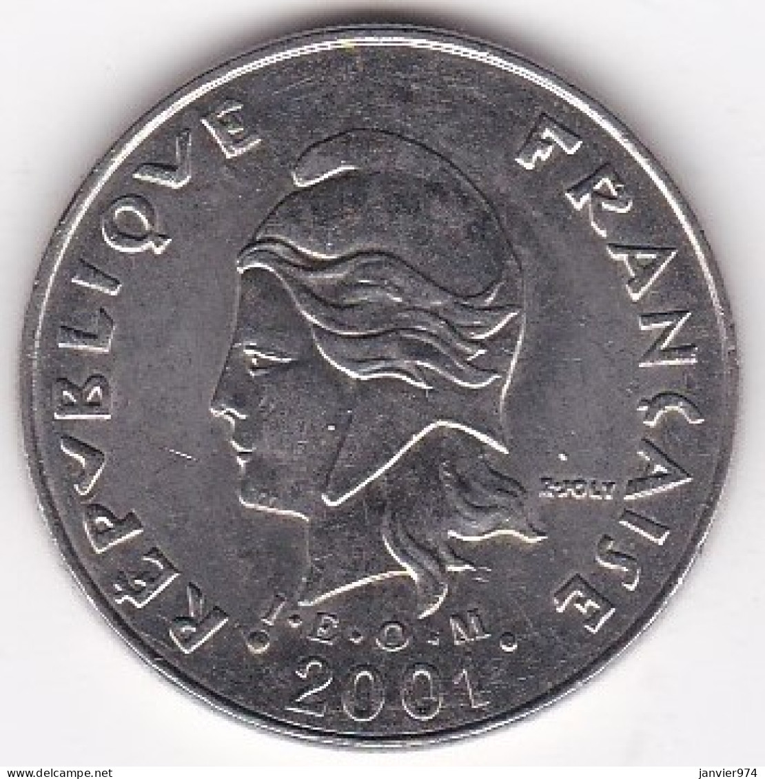 Nouvelle-Calédonie. 20 Francs 2001. En Nickel, Lec# 115e - New Caledonia