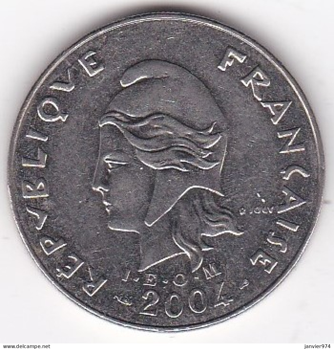 Nouvelle-Calédonie. 20 Francs 2004. En Nickel, Lec# 115h - Nouvelle-Calédonie