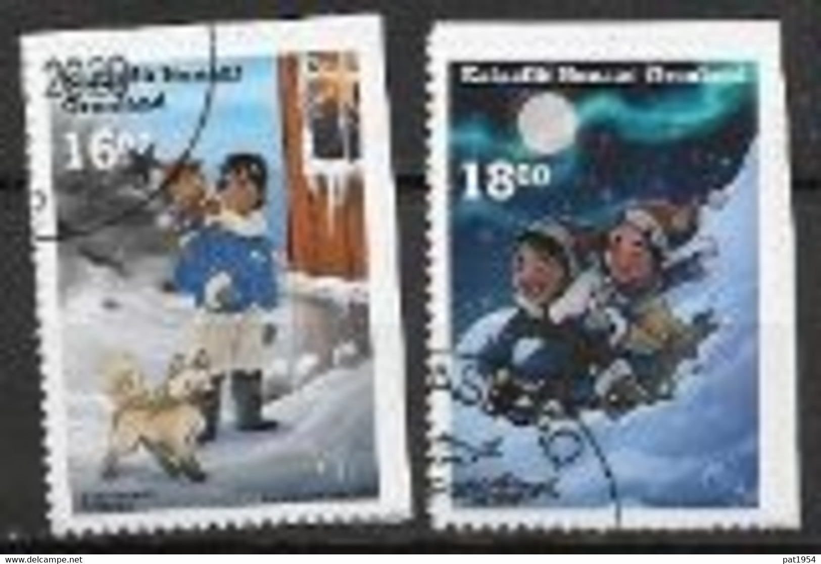 Groënland 2020, Série Oblitérée Adhésive Issue Du Carnet Noël - Used Stamps