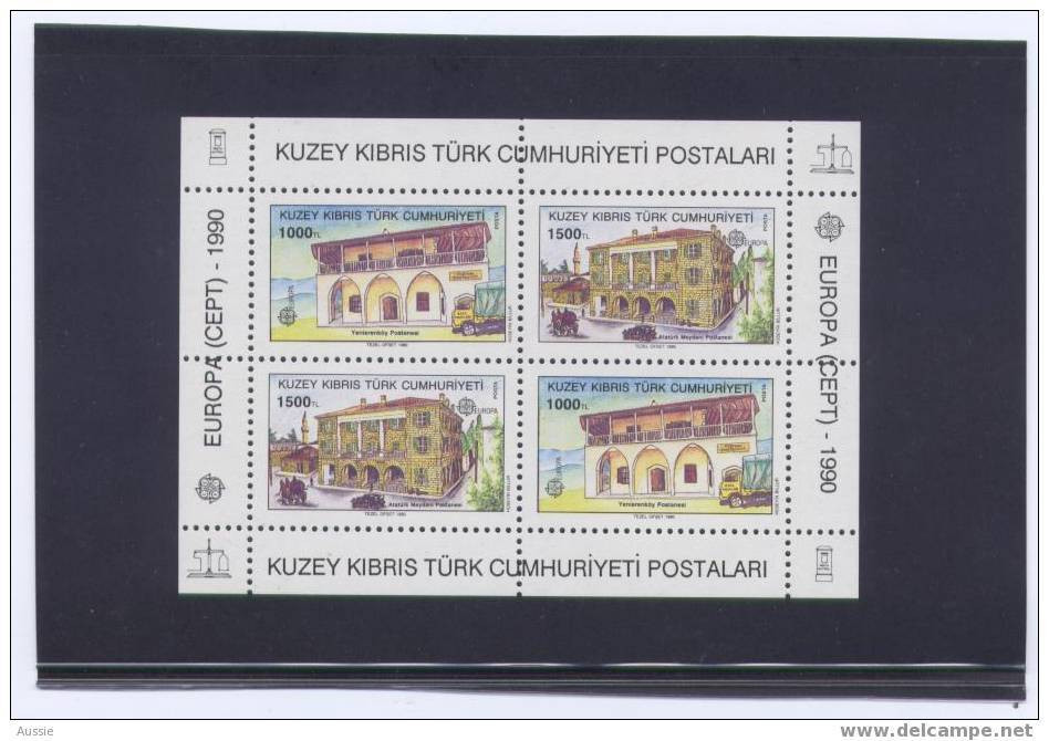 Cept 1990 Chypre Turc Turks Cyprus Yvertn°  Bloc 8 *** MNH Cote 12,50 Euro - 1990