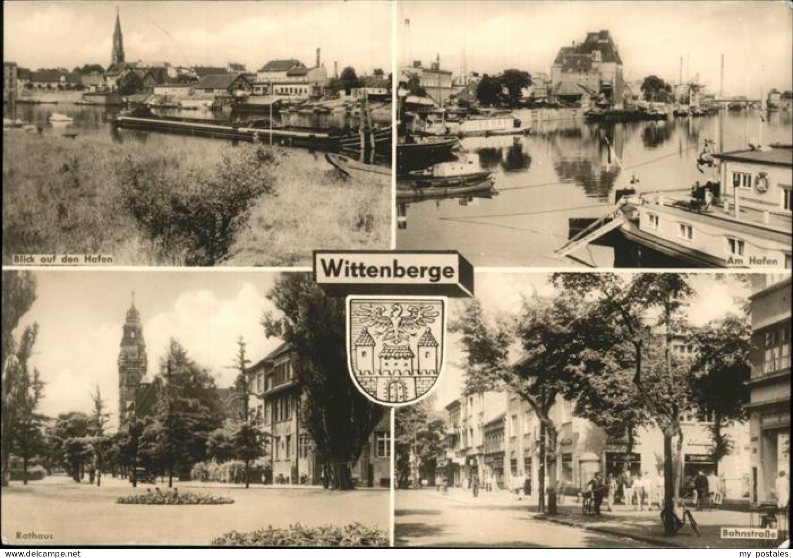 41261696 Wittenberge Wappen Bahnstrasse Hafen Rathaus Wittenberge - Wittenberge