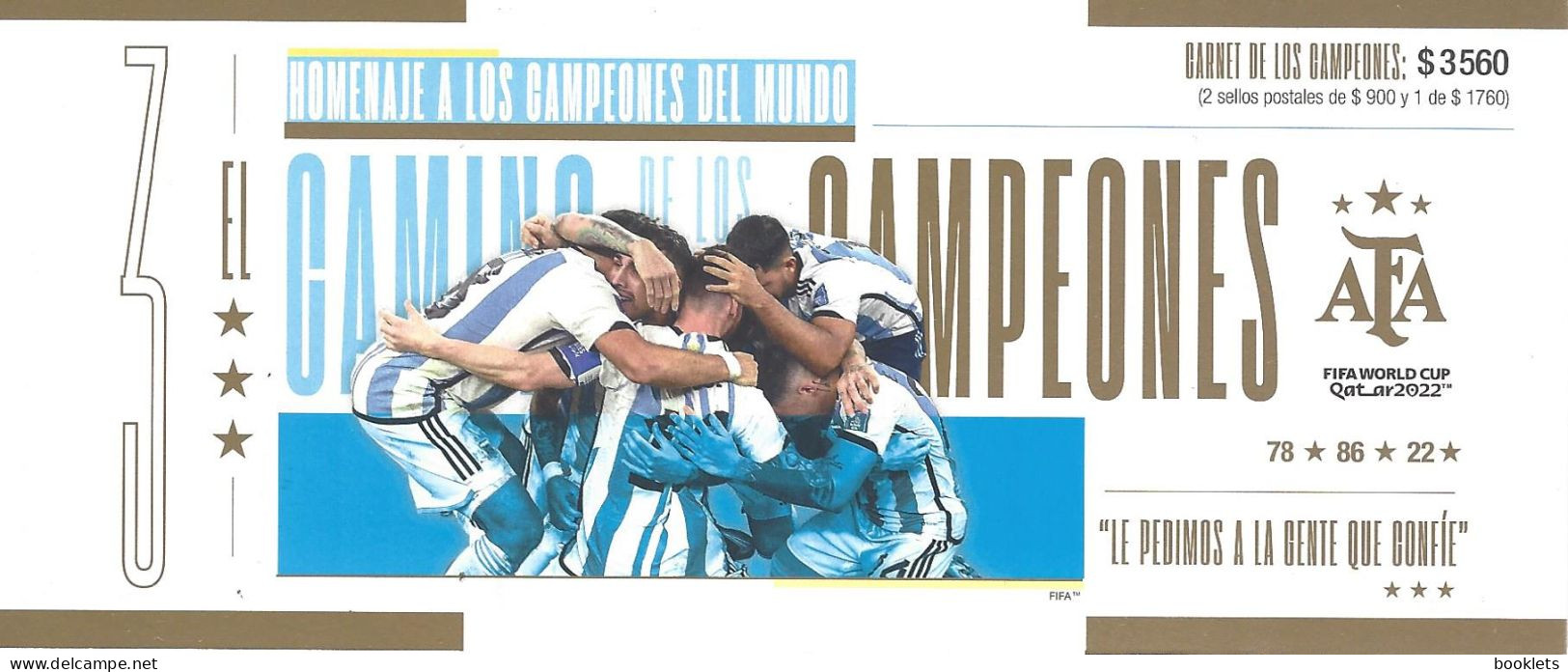 ARGENTINA, 2023, Booklet 89,  Argentina Winner FIFA World Cup 2022 Qatar - Carnets