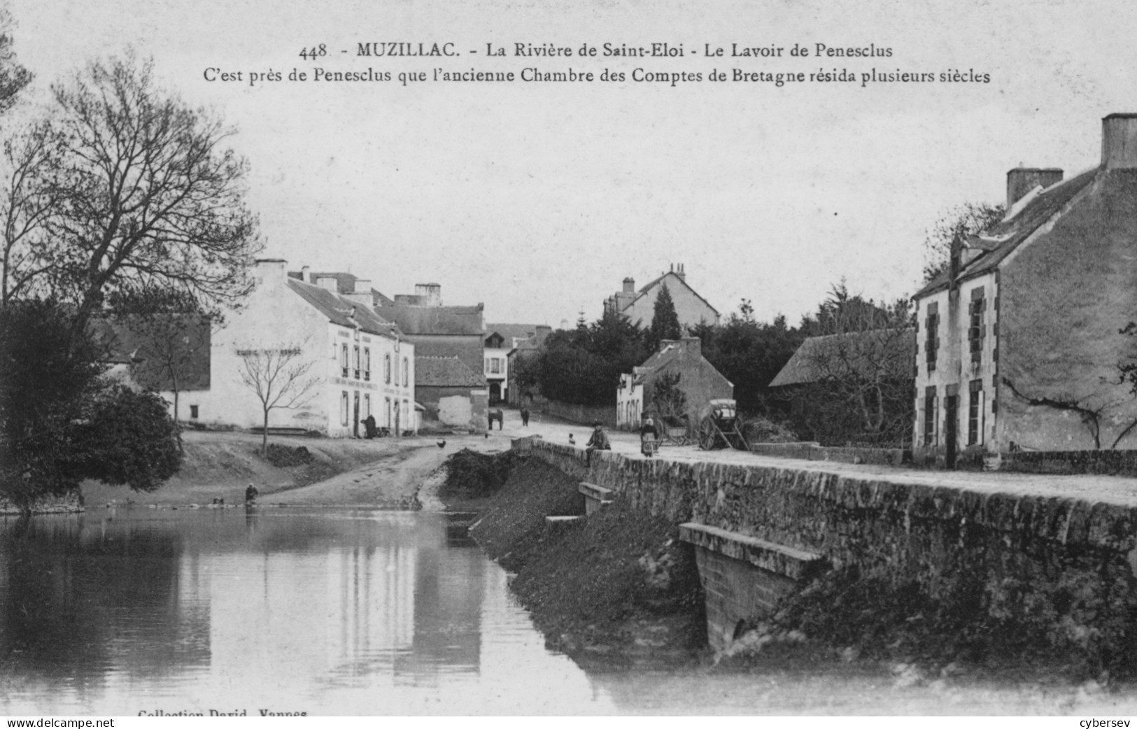 MUZILLAC - La Rivière Saint-Eloi - Le Lavoir De Penesclus - Animé - Muzillac