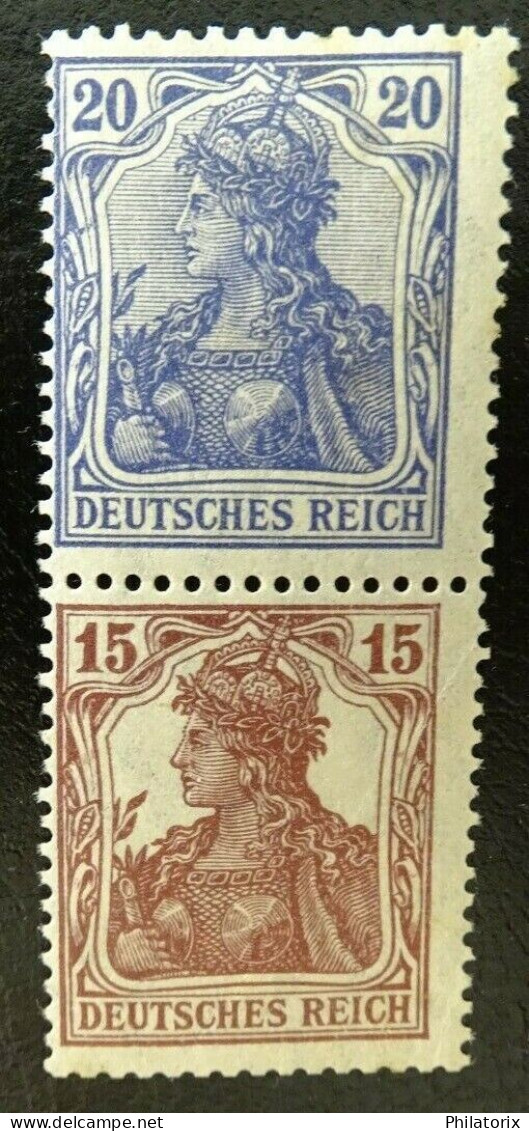 Deutsches Reich ZD S10 * , Zusammendrucke 87 II + 142 - Markenheftchen  & Se-tenant