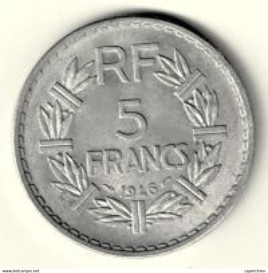 FRANCE / 5 FRANCS LAVRILLIER / 1946 / ALU / ETAT SUPERBE / 3.61 G - 5 Francs