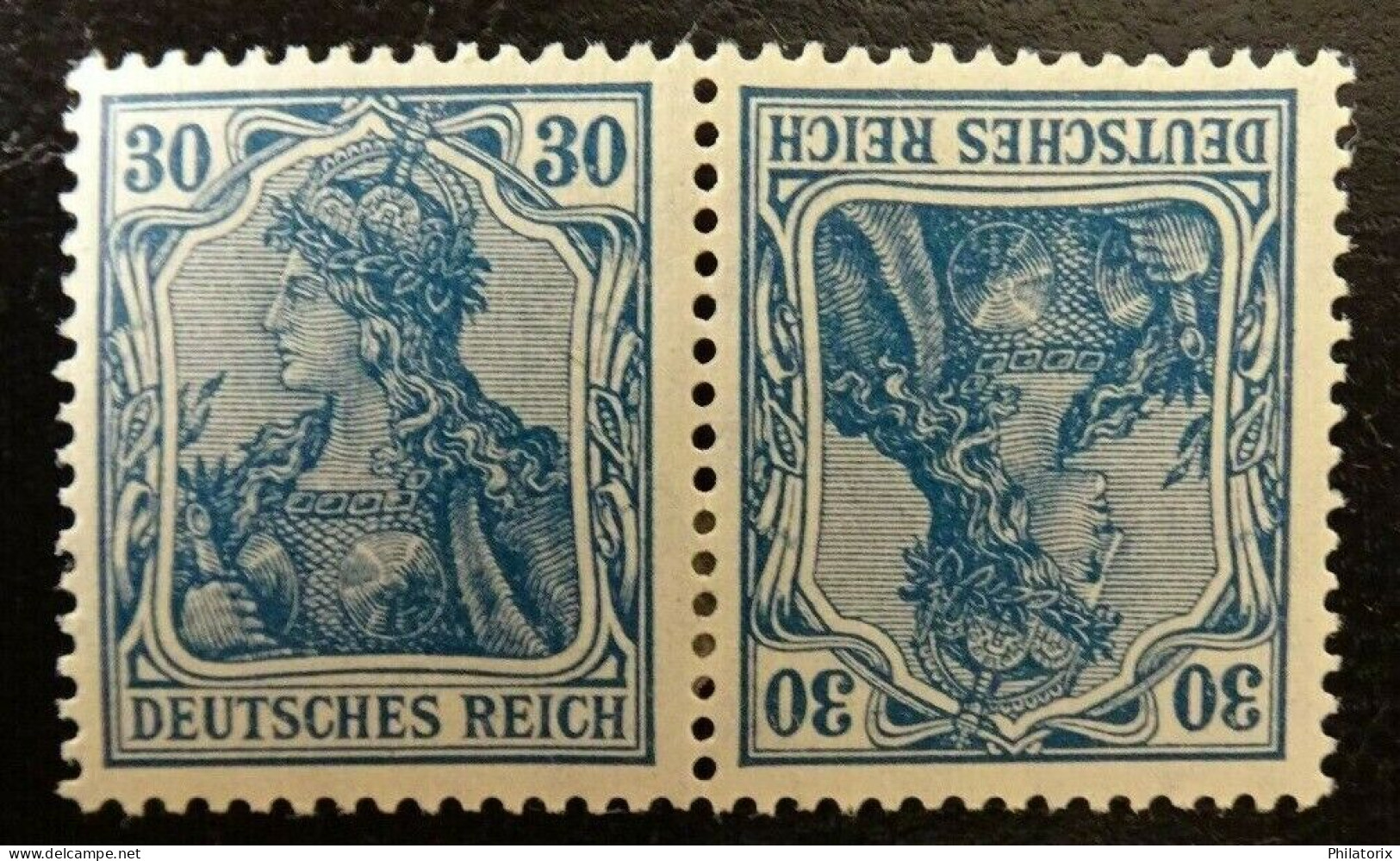 Deutsches Reich ZD K2 * , Zusammendrucke 144+144 - Markenheftchen  & Se-tenant