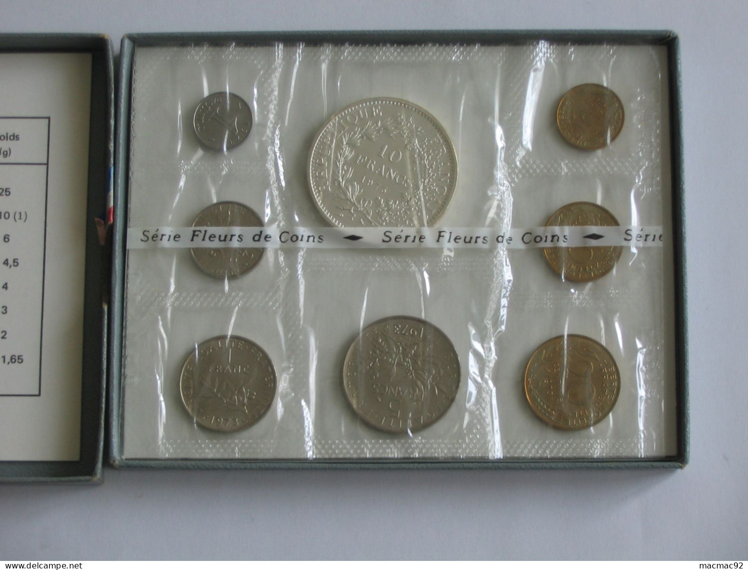 Coffret Serie FLEURS DE COINS 1973  **** EN ACHAT IMMEDIAT   **** - BU, BE & Muntencassettes