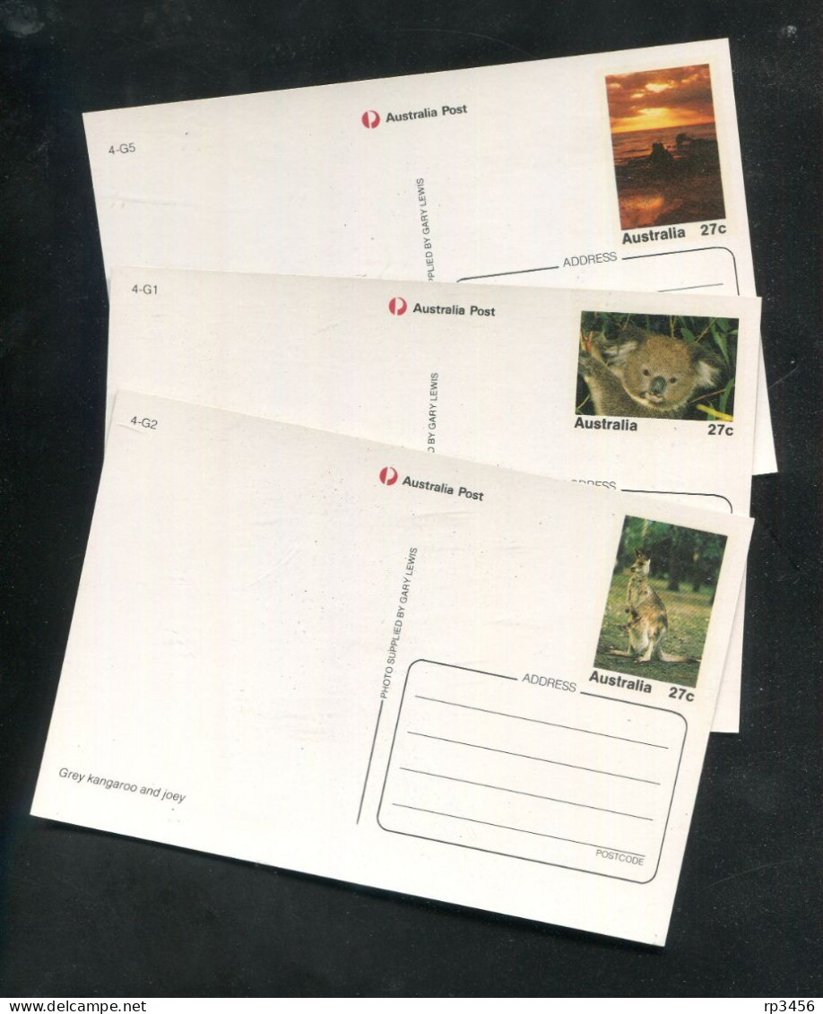 "AUSTRALIEN" 1982, 3 Bild-Postkarten ** (7411) - Postal Stationery