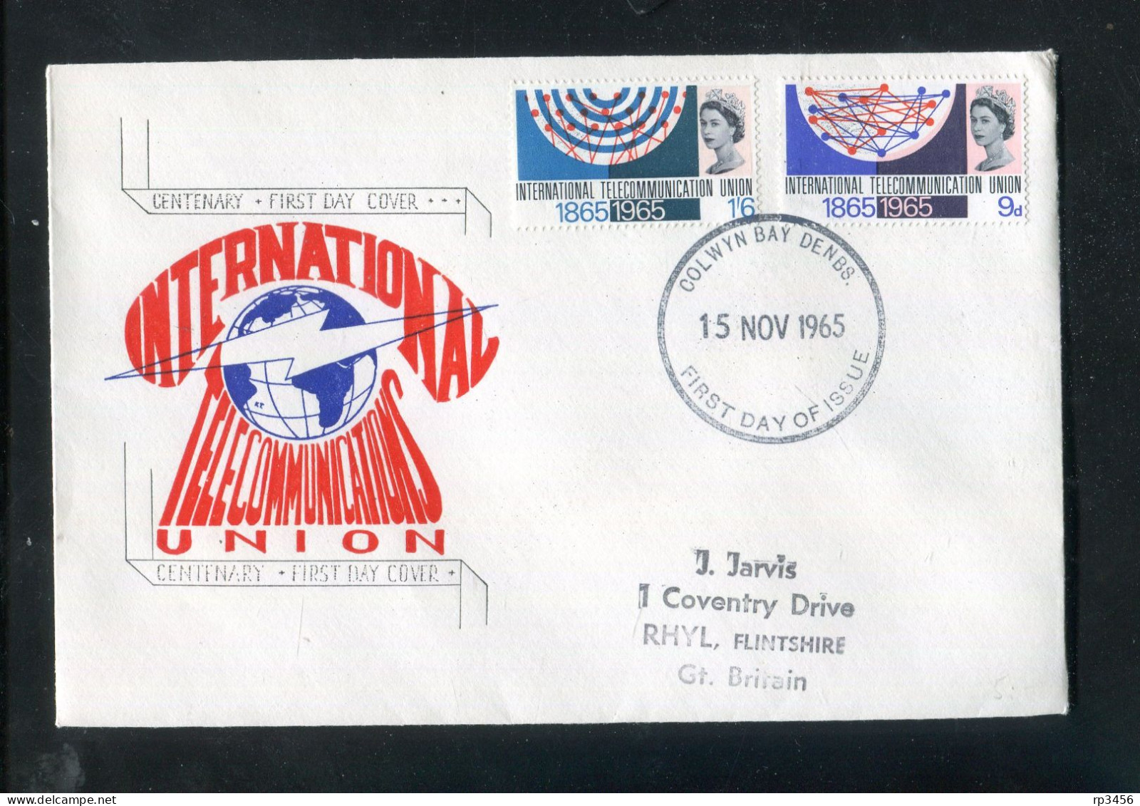 "GROSSBRITANIEN" 1965, Mi. 406/407 "Int. Fernmeldeunion" FDC (7423) - 1952-1971 Pre-Decimale Uitgaves