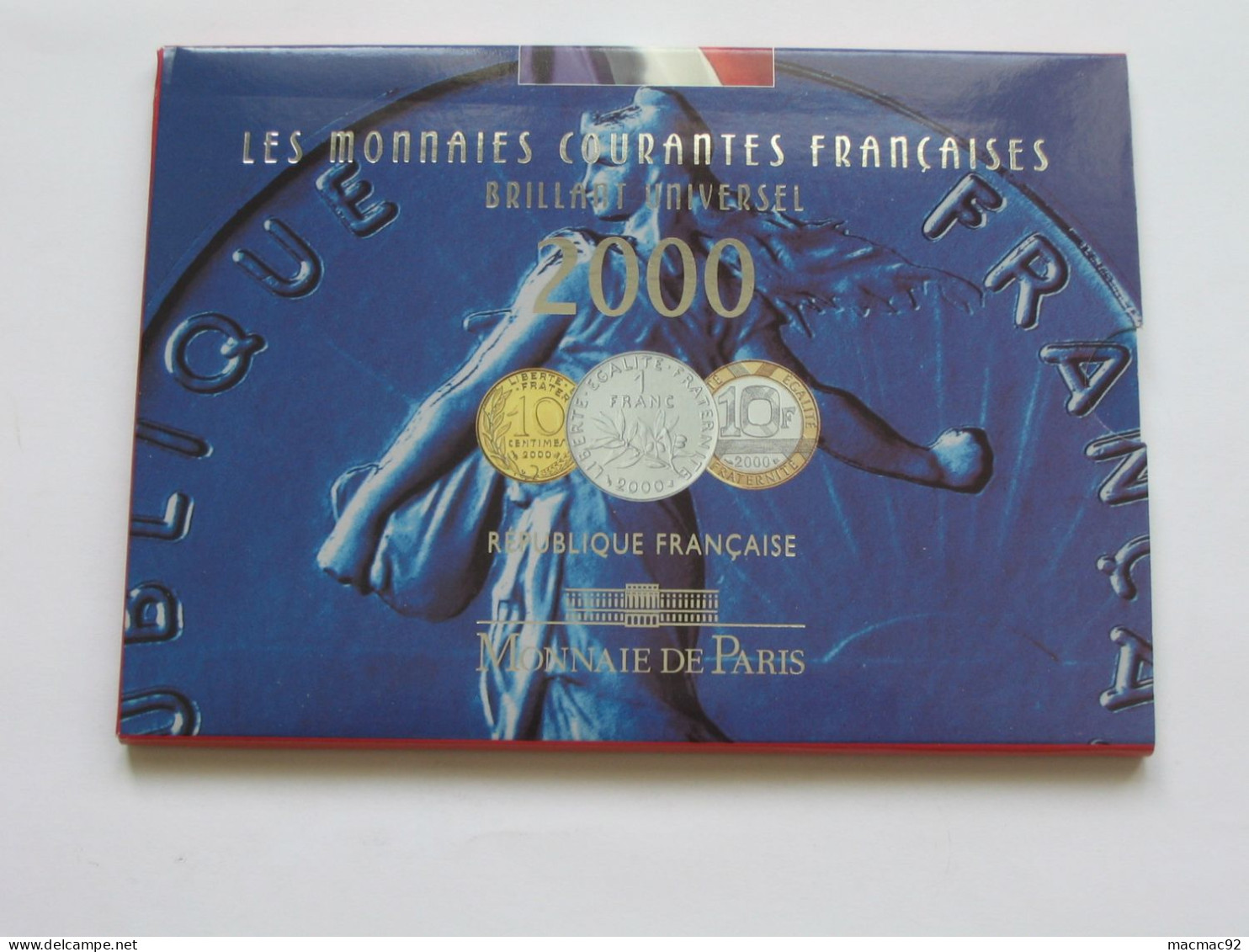 Coffret Serie FLEURS DE COINS 2000  **** EN ACHAT IMMEDIAT   **** - BU, BE & Münzkassetten