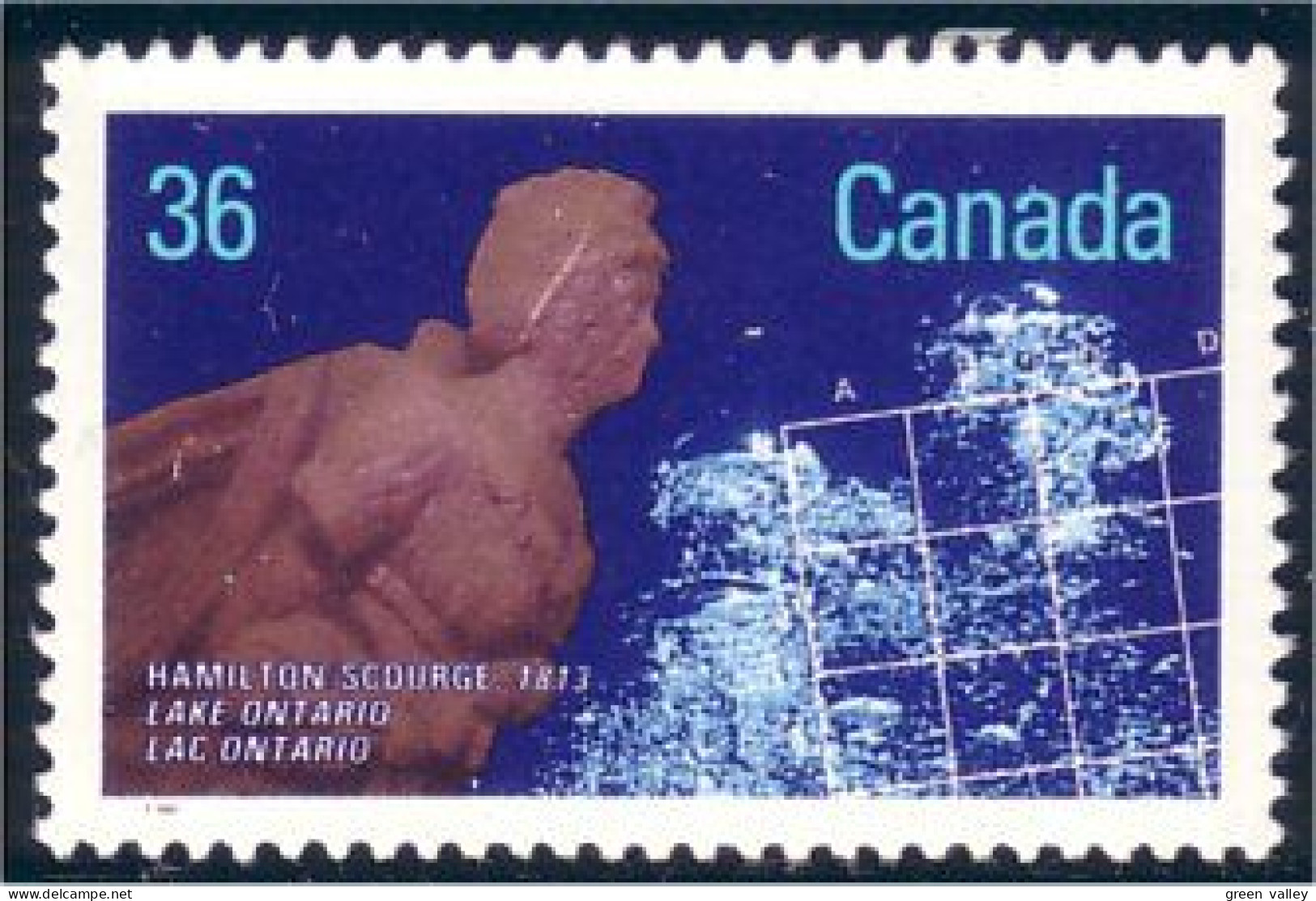 Canada Naufrage Hamilton Scourge 1813 Shipwreck MNH ** Neuf SC (C11-41a) - Unused Stamps
