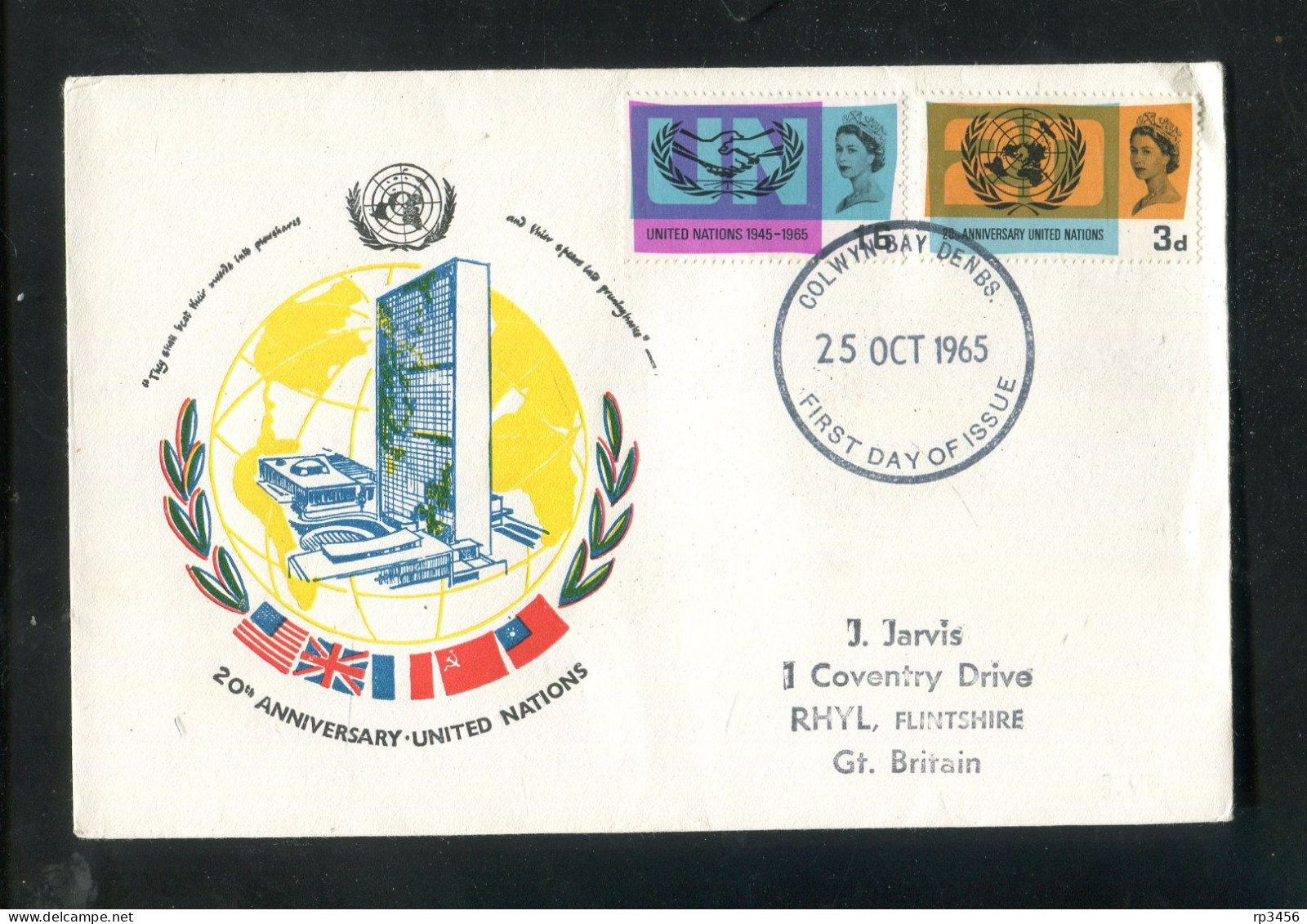 "GROSSBRITANIEN" 1965, Mi. 404/405 FDC (7427) - 1952-1971 Dezimalausgaben (Vorläufer)