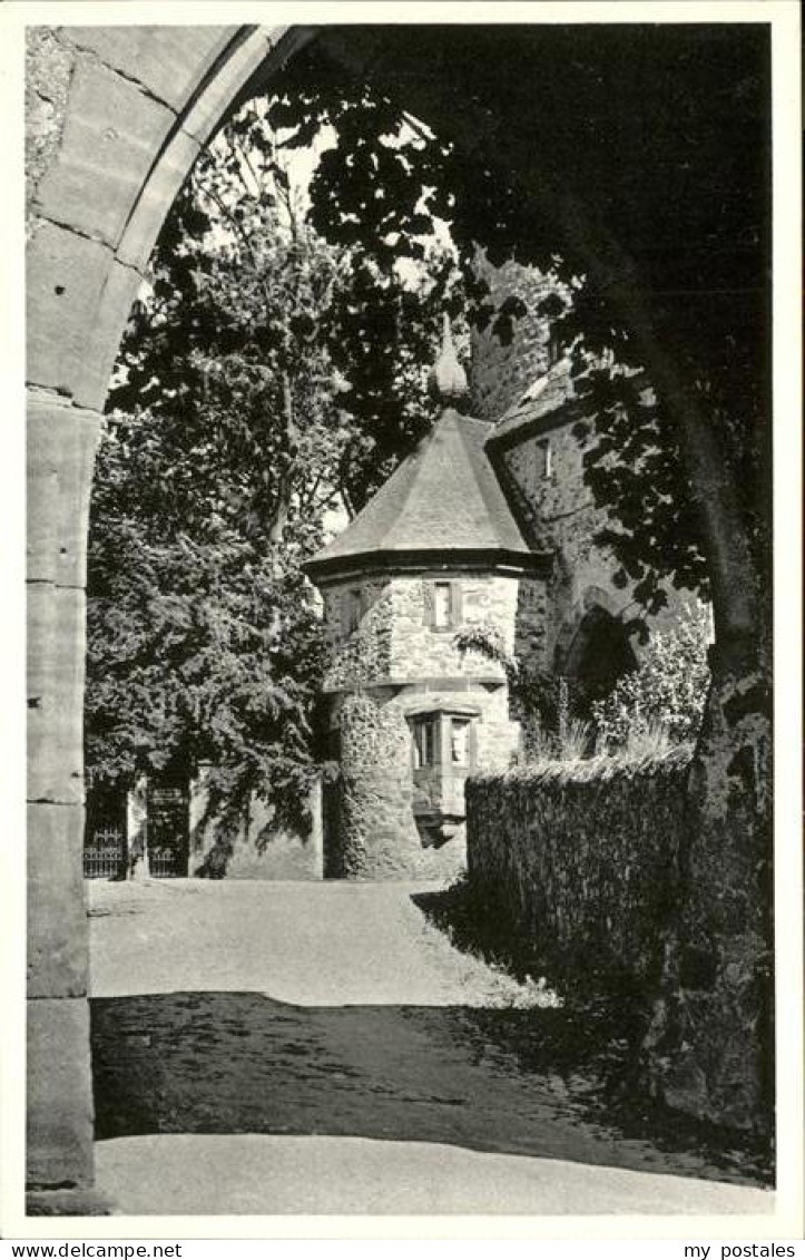 41260807 Friedberg Hessen Blick Durch Das Hintere Burgtor Friedberg - Friedberg