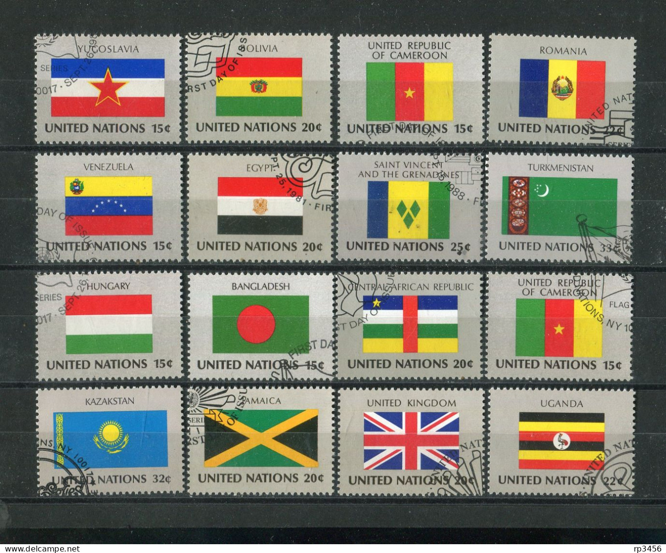 "WELTWEIT" Sammlung "UNO-Flaggen" Gestempelt, Vgl. Fotos (7429) - Collections (sans Albums)