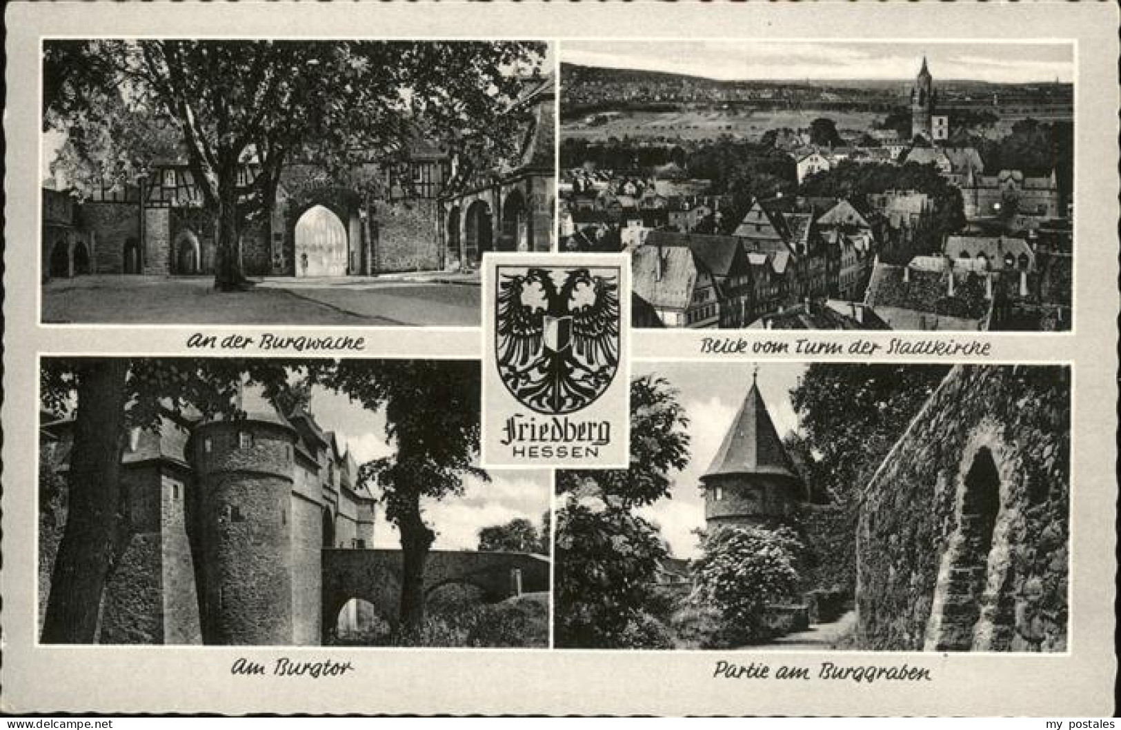 41260739 Friedberg Hessen Burgtor Graben Wache Wappen Friedberg - Friedberg