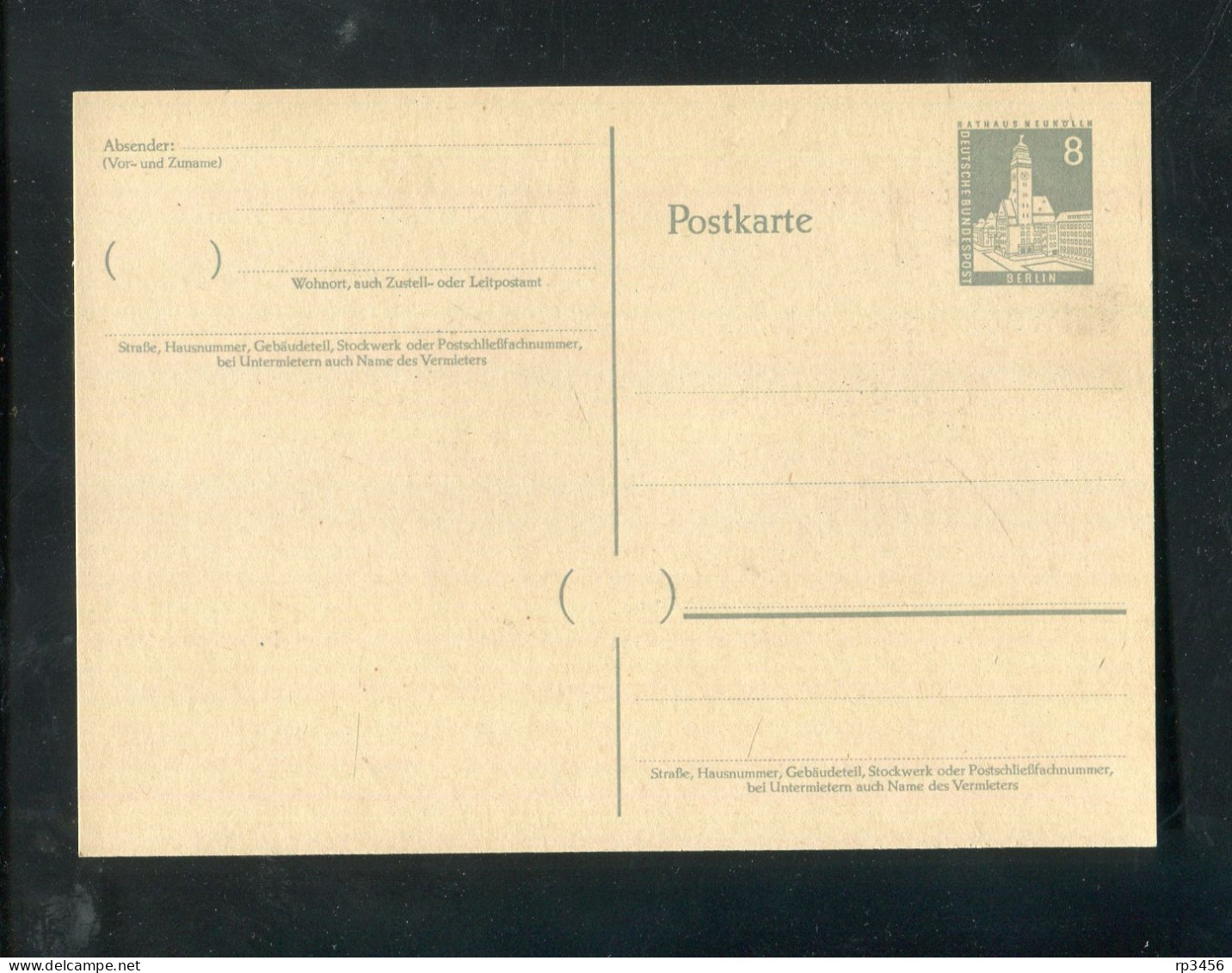 "BERLIN" 1957/1958, Postkarte Mi. P 35 ** (7445) - Cartes Postales - Neuves