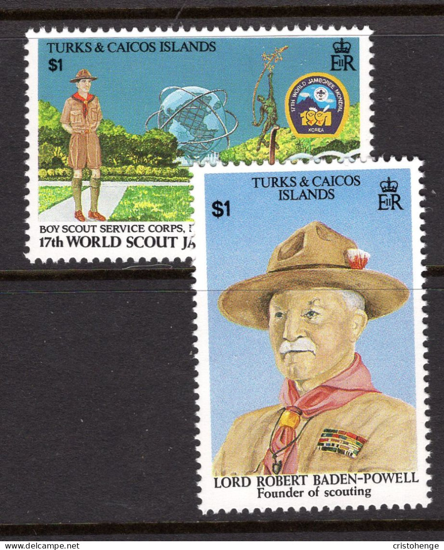 Turks & Caicos Islands 1992 17th World Scout Jamboree Set MNH (SG 1163-1164) - Turks & Caicos (I. Turques Et Caïques)