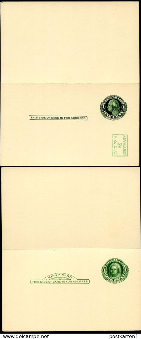 UY14d Type 1a M NORMAL R NONE Postal Card With Reply Mint Xf 1952 Cat.$35.00 - 1941-60