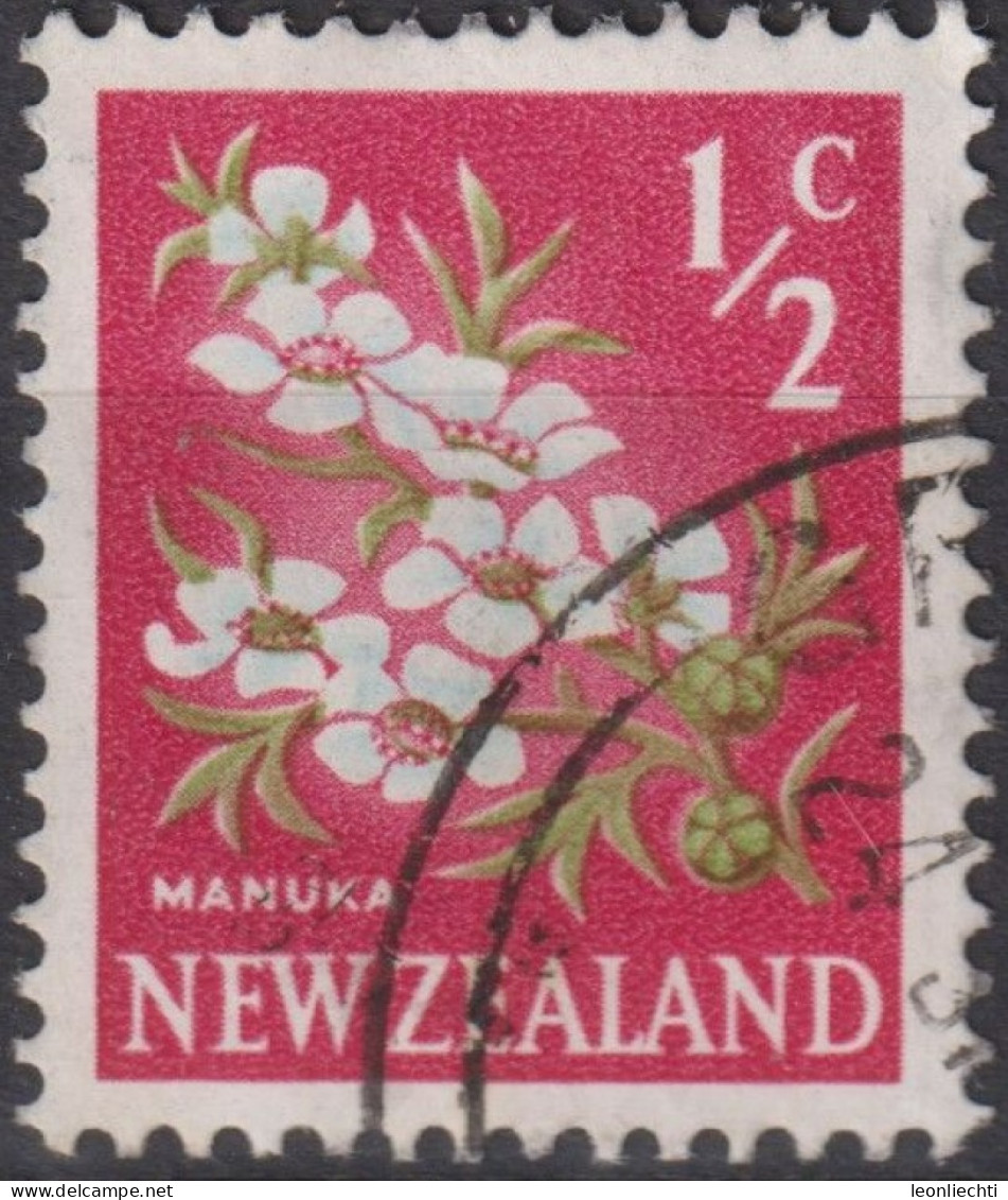 1967 Neuseeland ° Mi:NZ 456, Sn:NZ 382, Yt:NZ 443, K13¾ X 14, Manuka (Leptospermum Scoparium) - Used Stamps