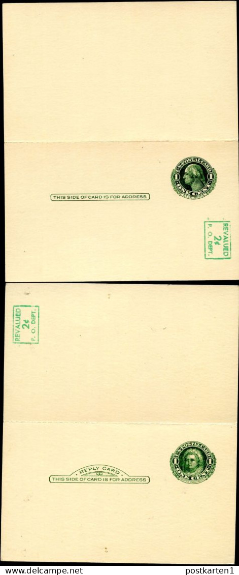 UY14d Type 1a-var M NORMAL R NONE Postal Card With Reply Mint 1952 Cat.$35.00+ - 1941-60