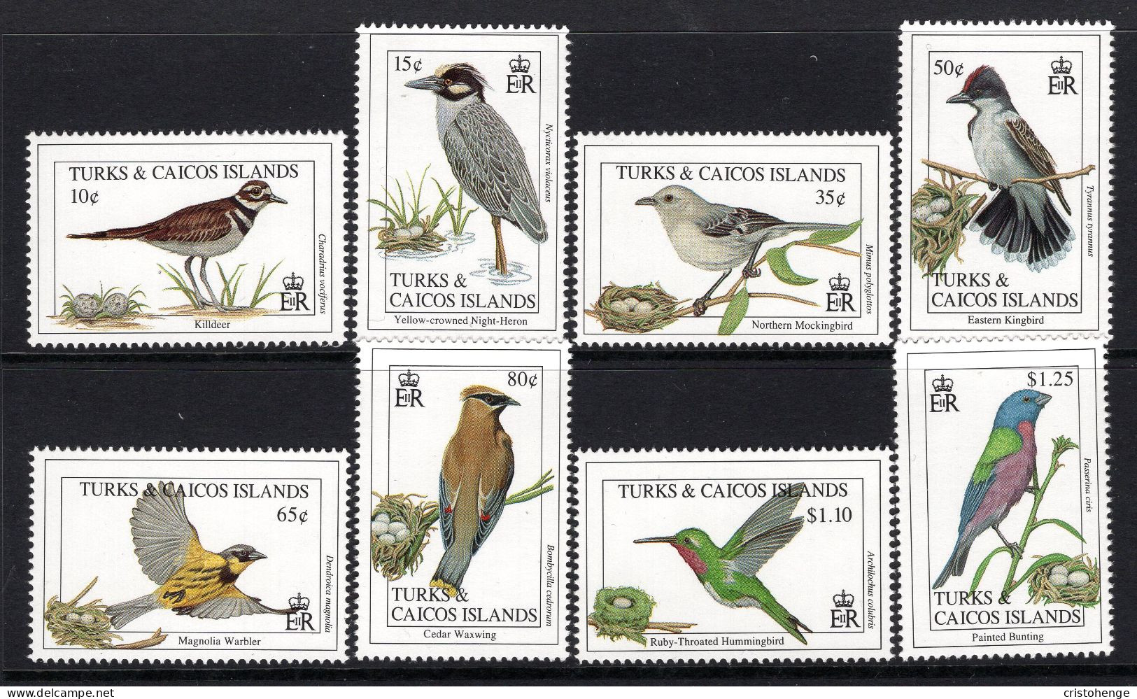 Turks & Caicos Islands 1993 Birds Set MNH (SG 1228-1235) - Turks & Caicos (I. Turques Et Caïques)