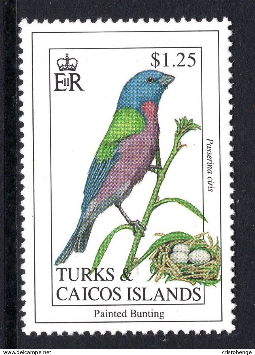 Turks & Caicos Islands 1993 Birds - $1.25 Painted Bunting MNH (SG 1235) - Turks & Caicos (I. Turques Et Caïques)