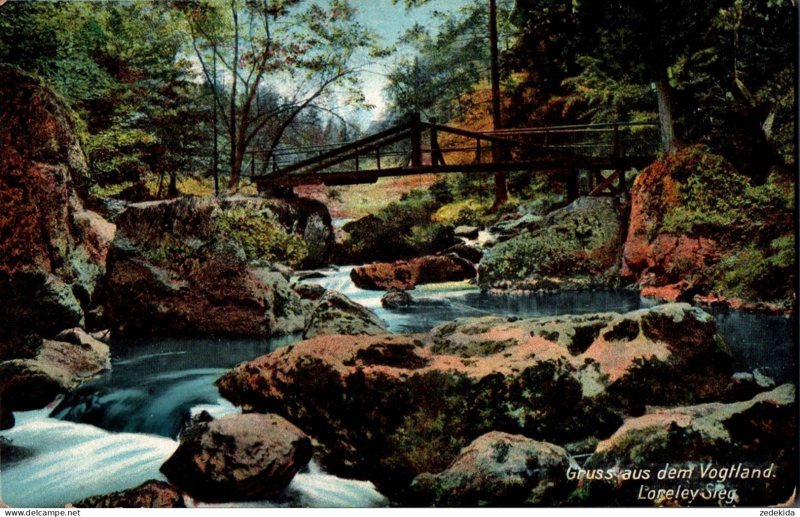 G9904 - Loreley Steg Brücke Triebtal - Gruß Aus Vogtland - Ottmar Zieher - Pöhl