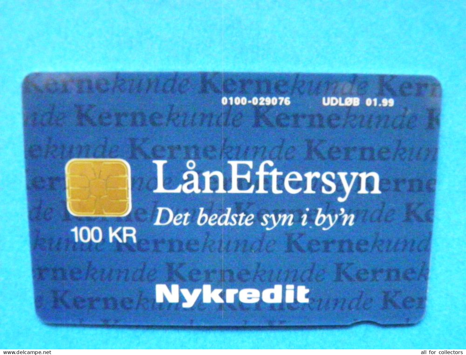 CHIP Phonecard Denmark Danmont Nykredit 100 Kroner 01.99 - Denmark