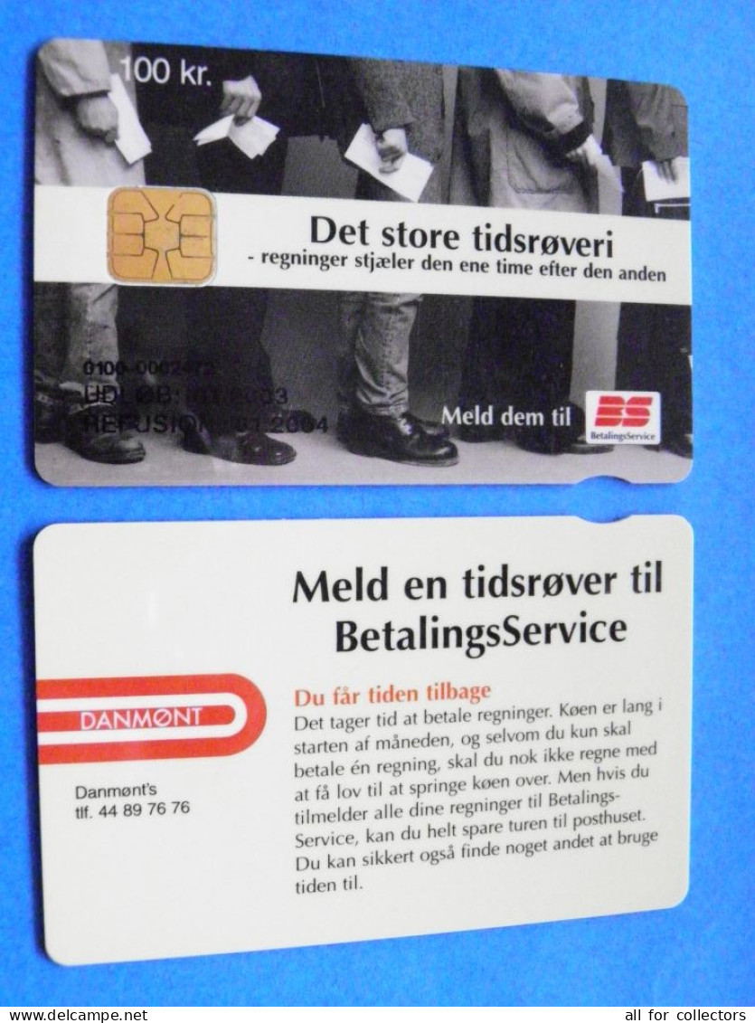 CHIP Phonecard Denmark Danmont Det Store Tidroveri 100 Kroner 01.2004 - Denmark