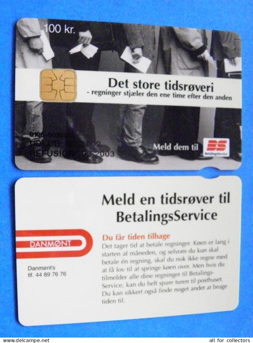 CHIP Phonecard Denmark Danmont Det Store Tidroveri 100 Kroner 03.2003 - Dänemark